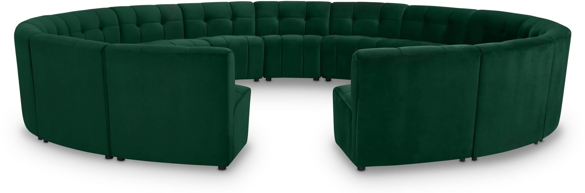Limitless 173" 15-Piece Modular Velvet Sectional