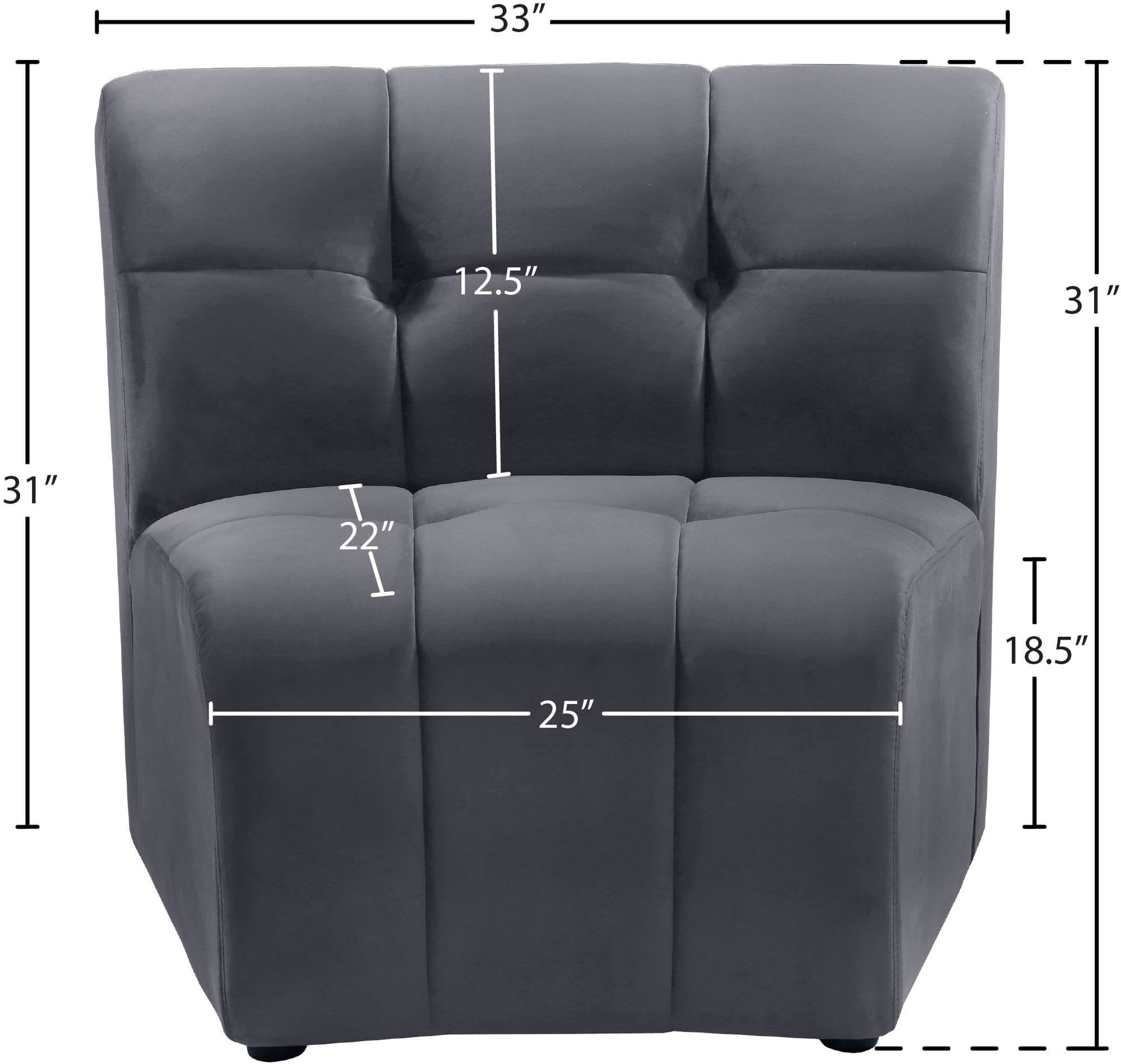 Limitless Modular Velvet Chair