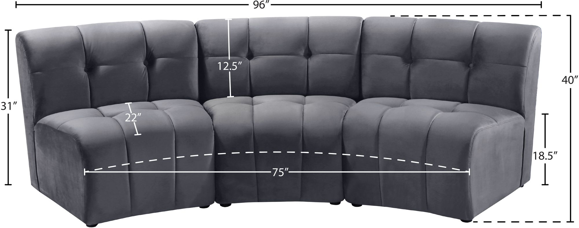 Limitless Modular Velvet Sofa