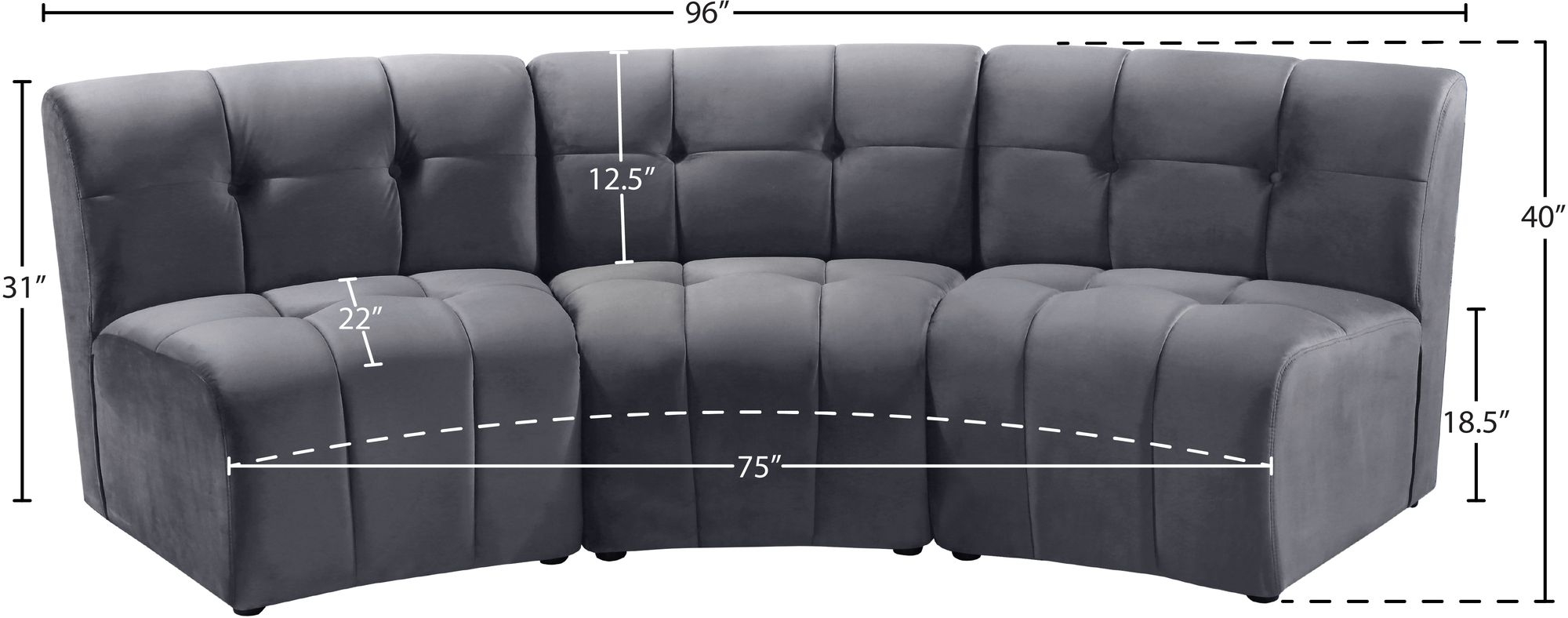 Limitless Modular Velvet Sofa