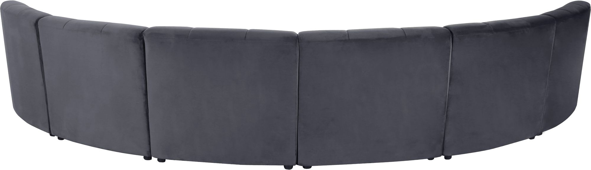 Limitless 161" 6-Piece Modular Velvet Sectional