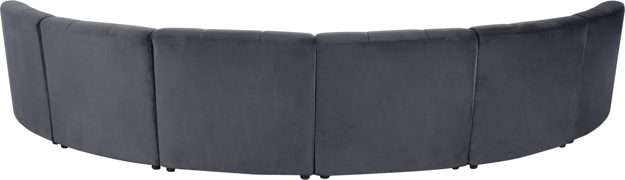 Limitless 161" 6-Piece Modular Velvet Sectional