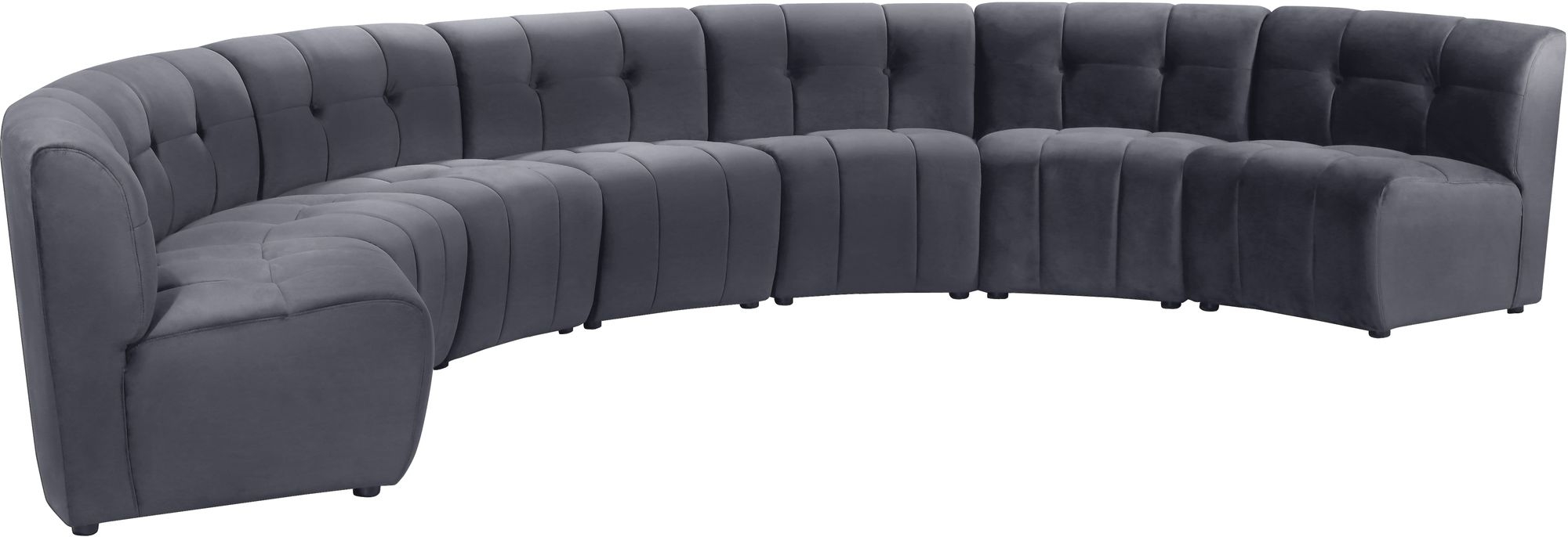 Limitless 170" 7-Piece Modular Velvet Sectional