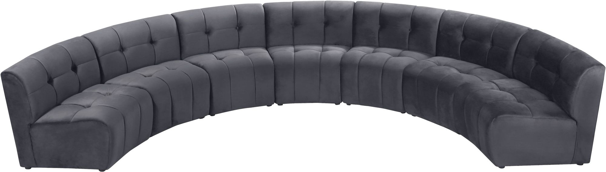 Limitless 170" 7-Piece Modular Velvet Sectional