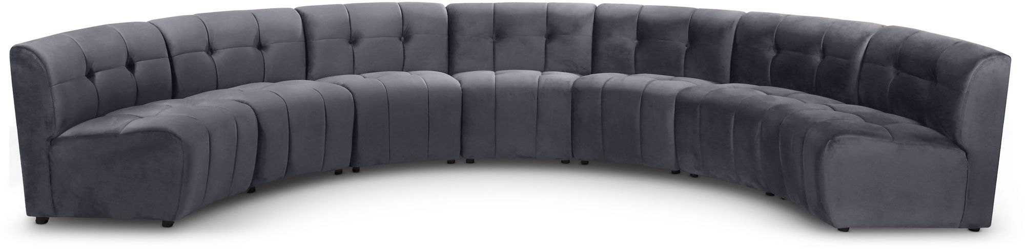 Limitless 170" 7-Piece Modular Velvet Sectional