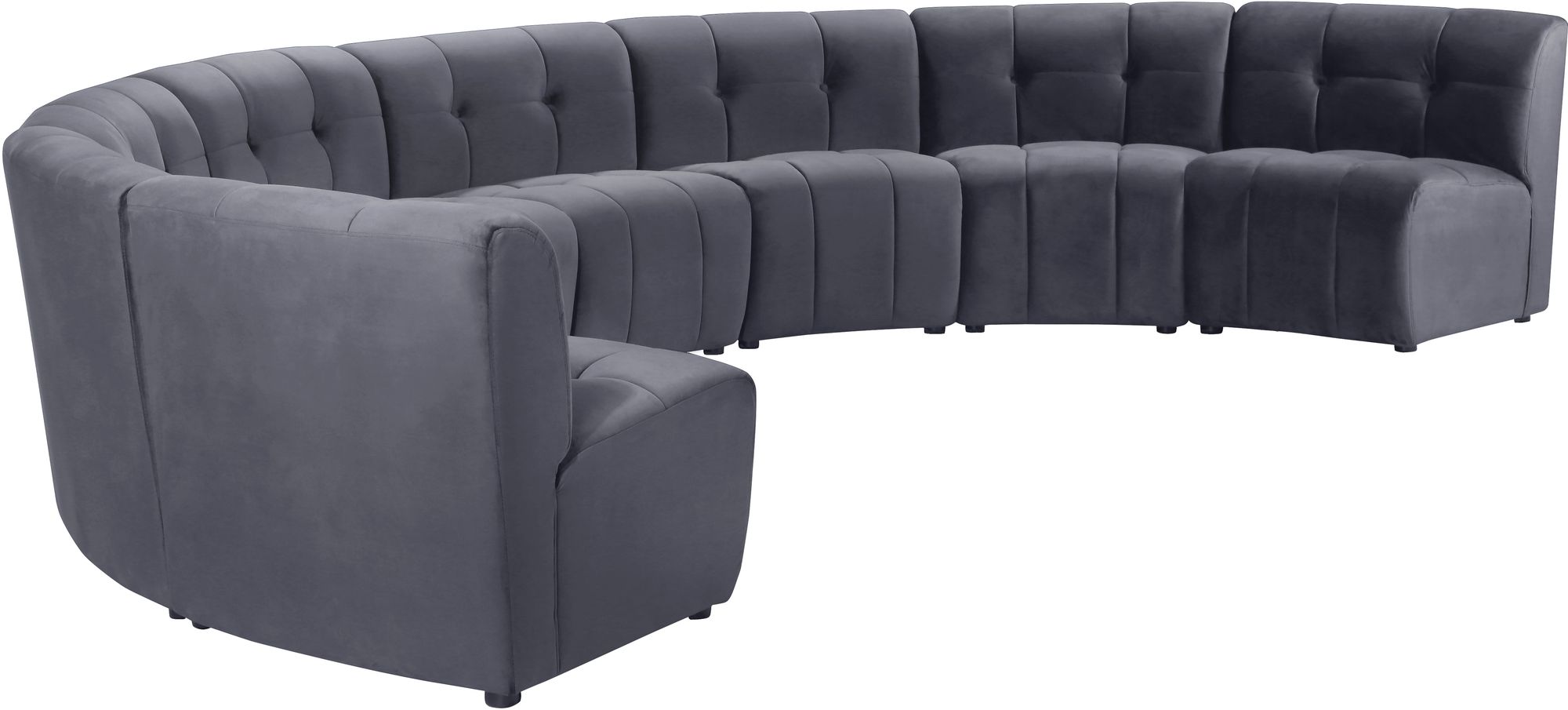 Limitless 173" 8-Piece Modular Velvet Sectional