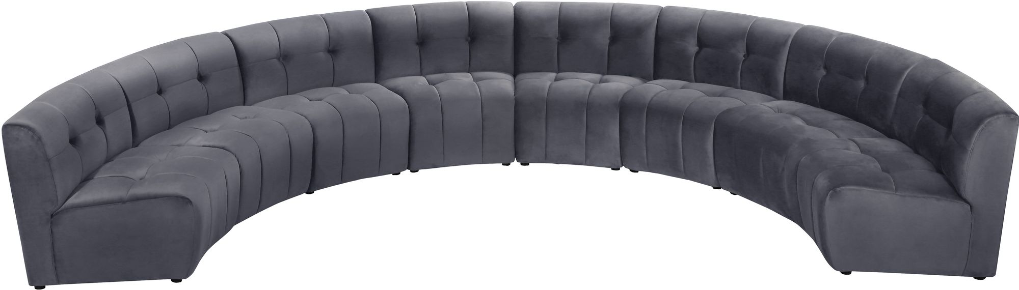 Limitless 173" 8-Piece Modular Velvet Sectional