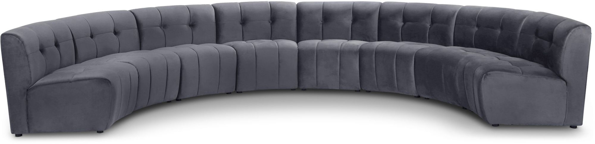 Limitless 173" 8-Piece Modular Velvet Sectional