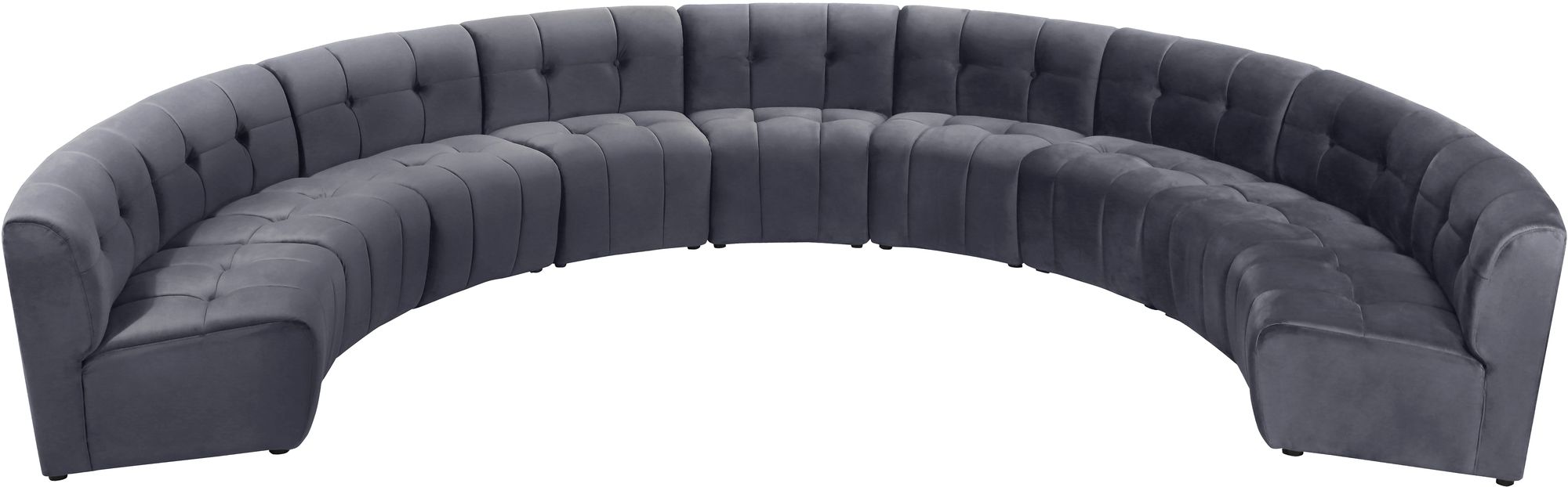 Limitless 173" 9-Piece Modular Velvet Sectional