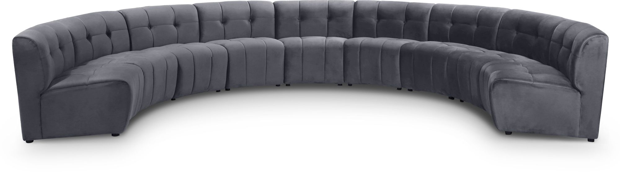 Limitless 173" 9-Piece Modular Velvet Sectional