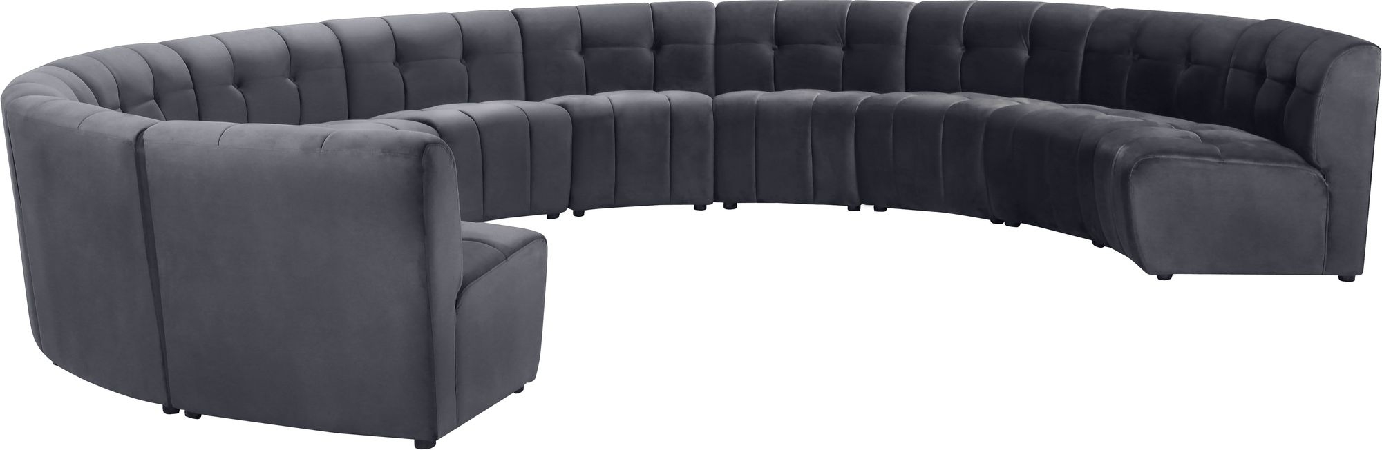 Limitless 173" 11-Piece Modular Velvet Sectional