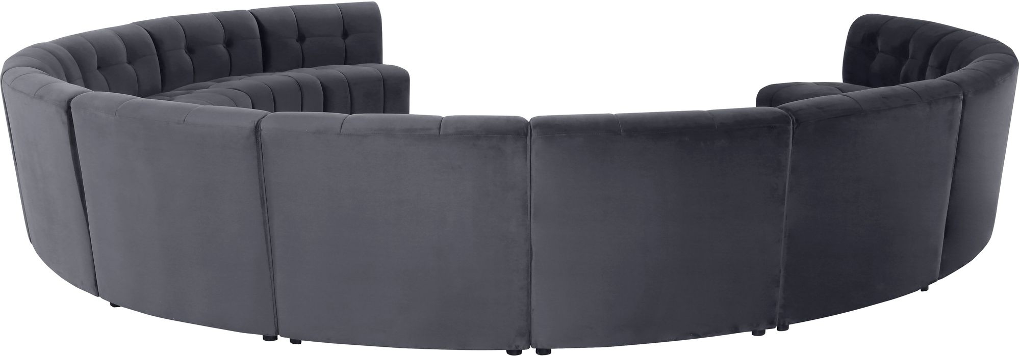 Limitless 173" 12-Piece Modular Velvet Sectional