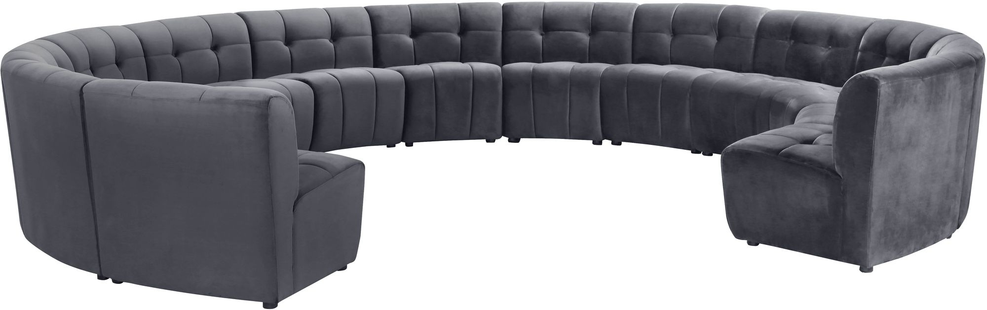 Limitless 173" 13-Piece Modular Velvet Sectional