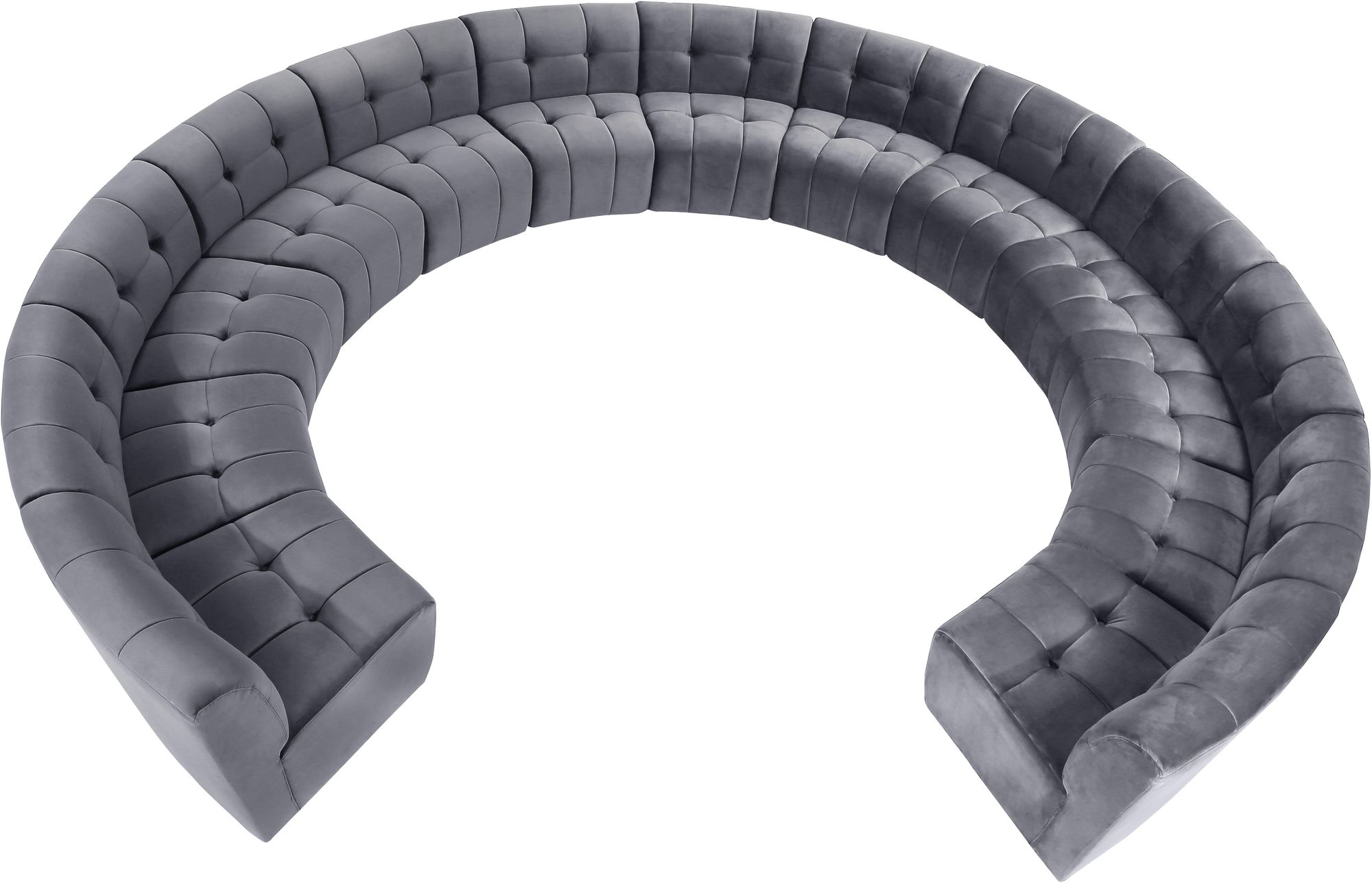 Limitless 173" 13-Piece Modular Velvet Sectional