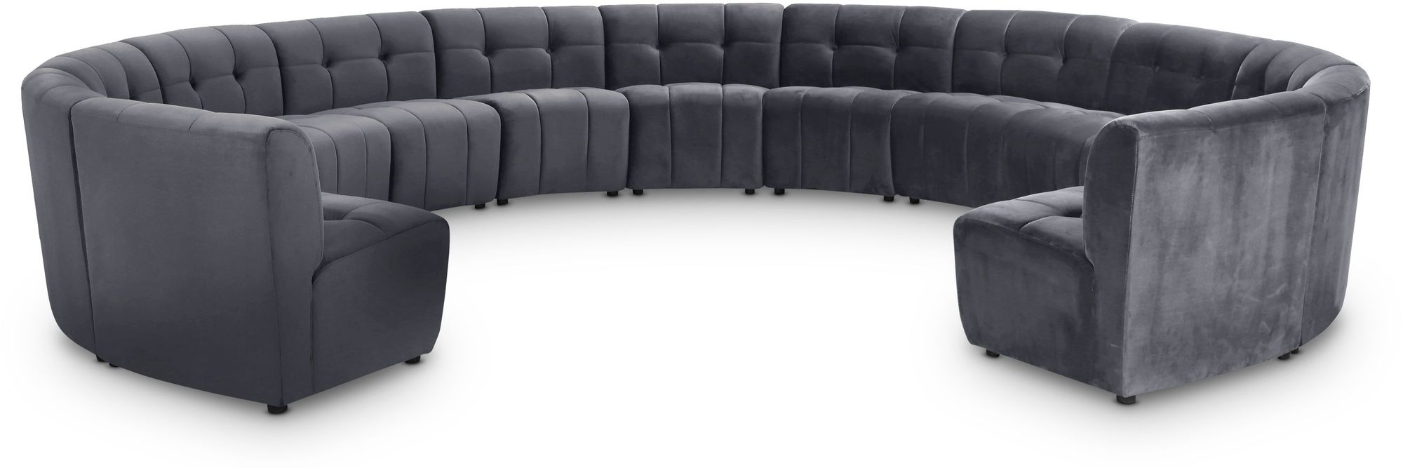Limitless 173" 13-Piece Modular Velvet Sectional