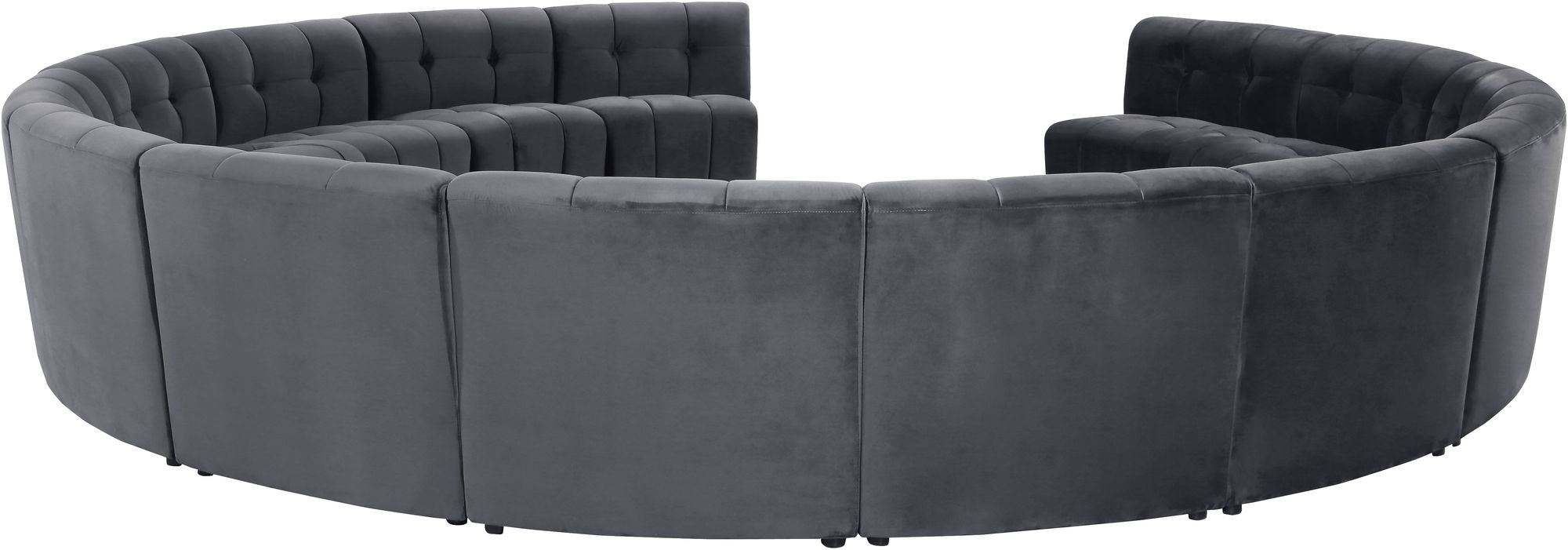 Limitless 173" 14-Piece Modular Velvet Sectional