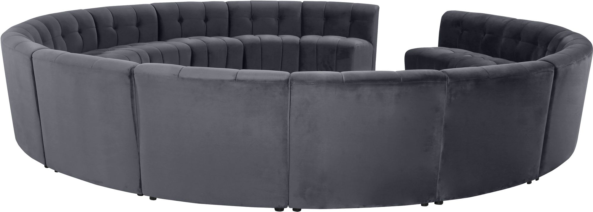 Limitless 173" 15-Piece Modular Velvet Sectional