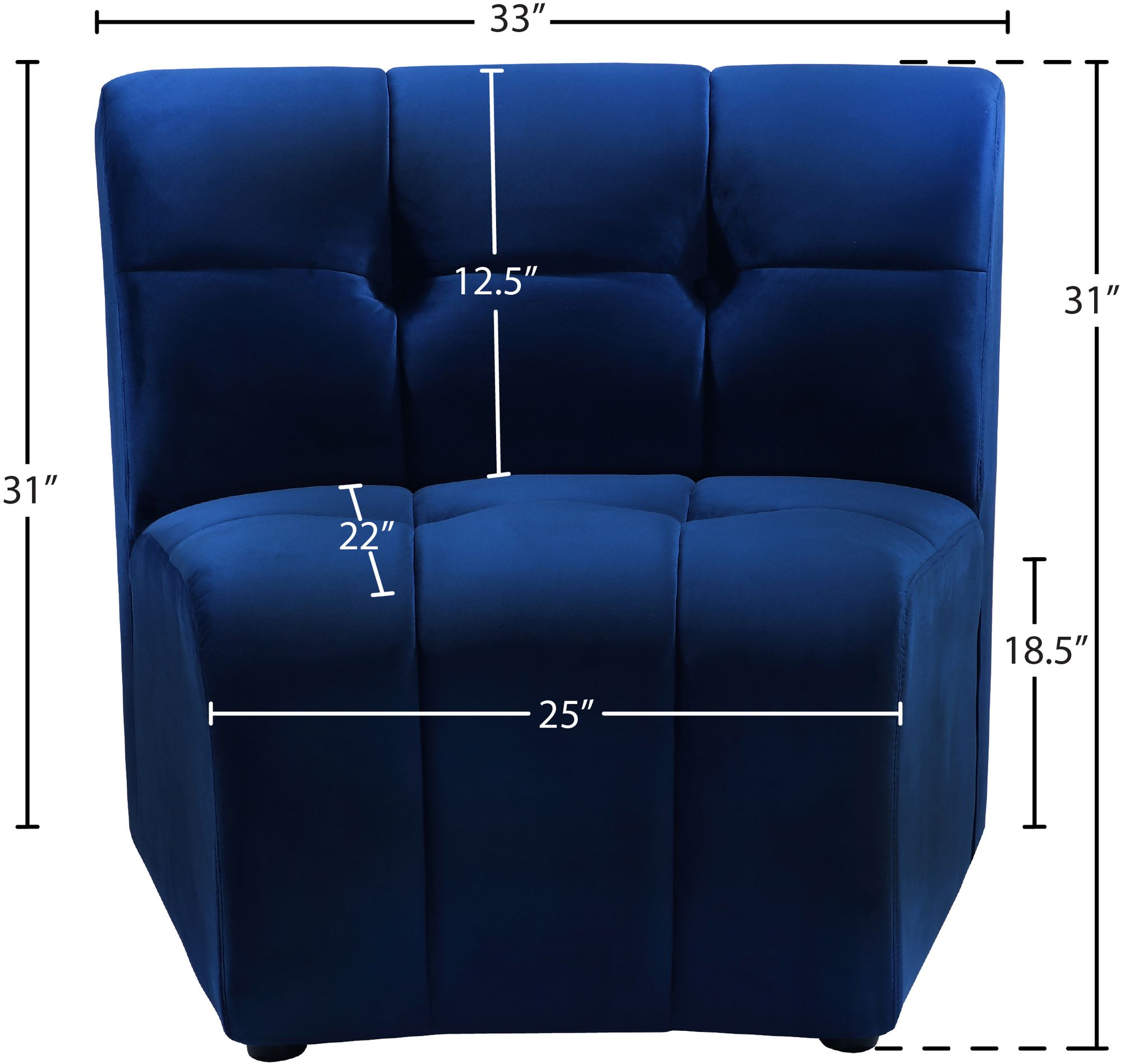 Limitless Modular Velvet Chair