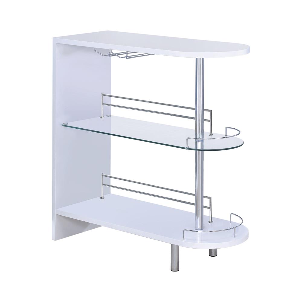 Adolfo Rectangular 3-Tier Bar Table