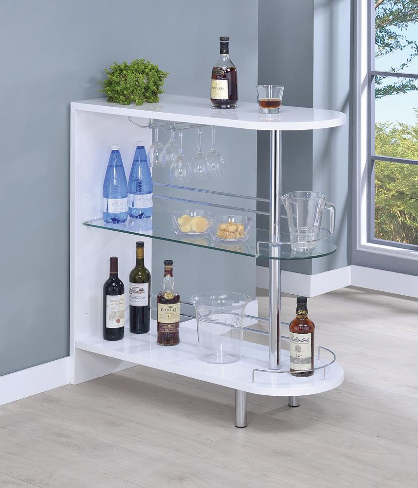 Adolfo Rectangular 3-Tier Bar Table