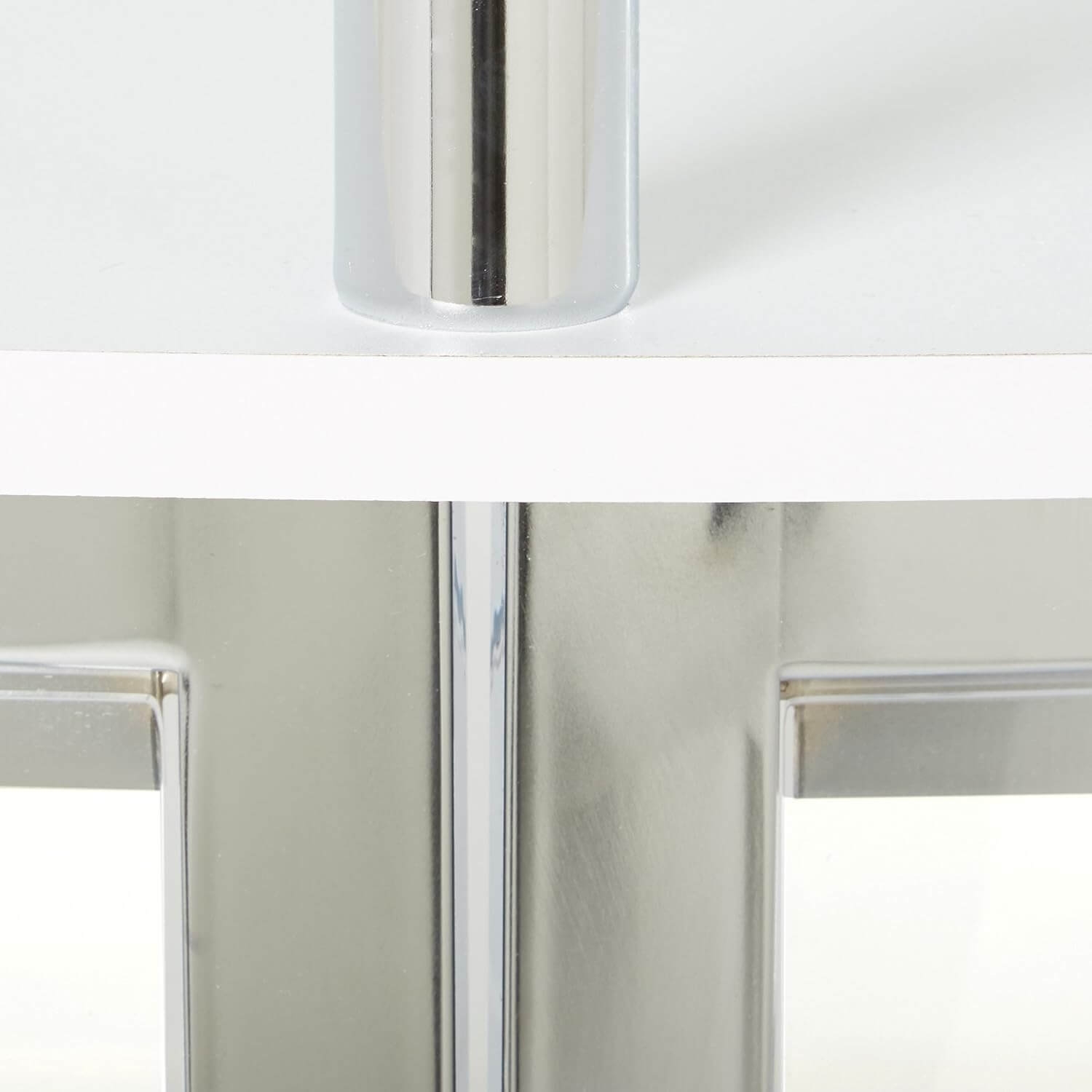 Amarillo Rounded 2-Tier Glass Top Bar Unit