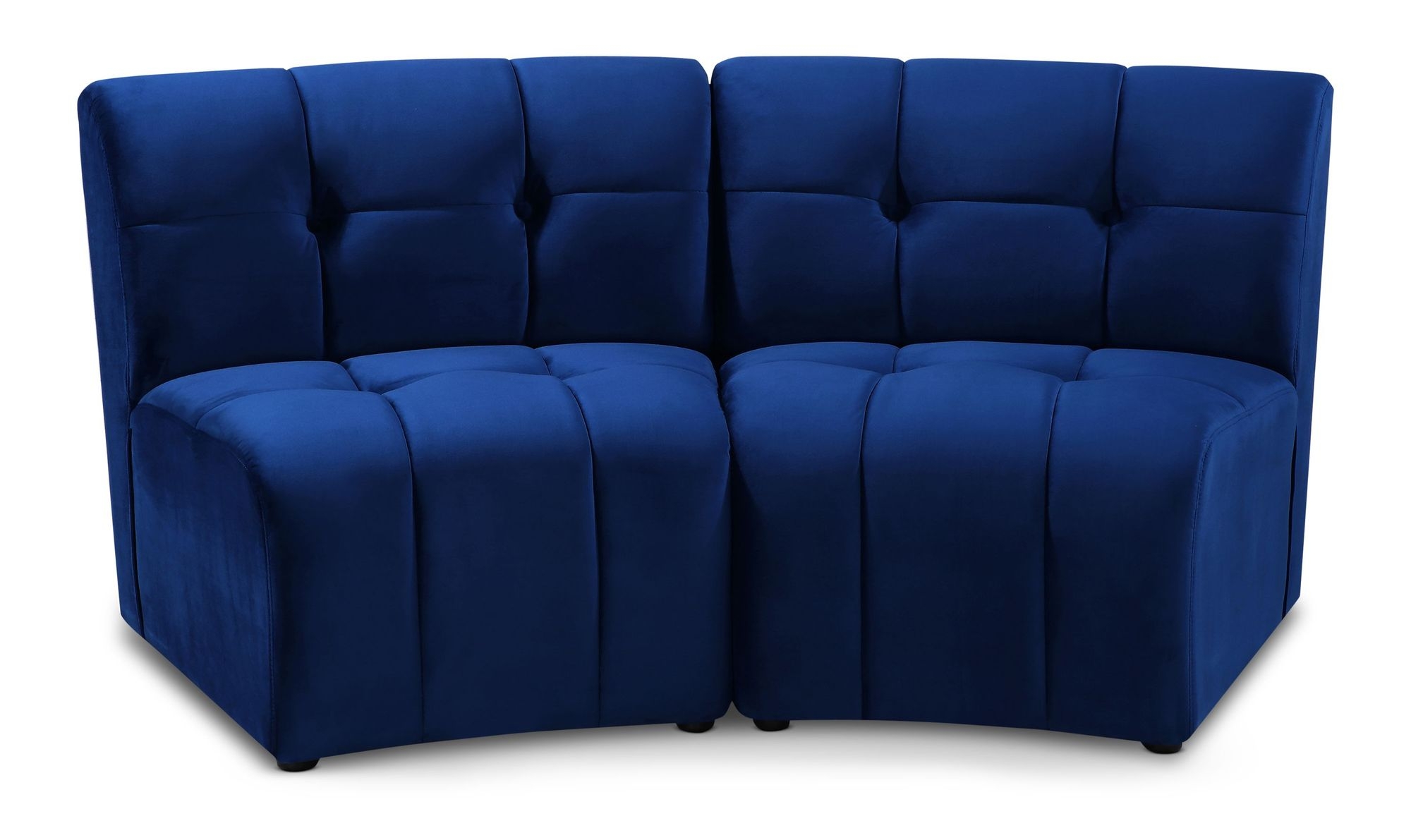 Limitless Modular Velvet Loveseat