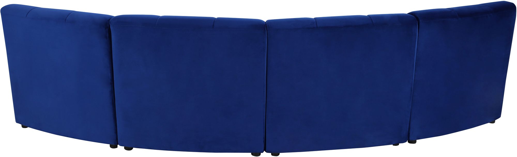 Limitless 123" 4-Piece Modular Velvet Sectional