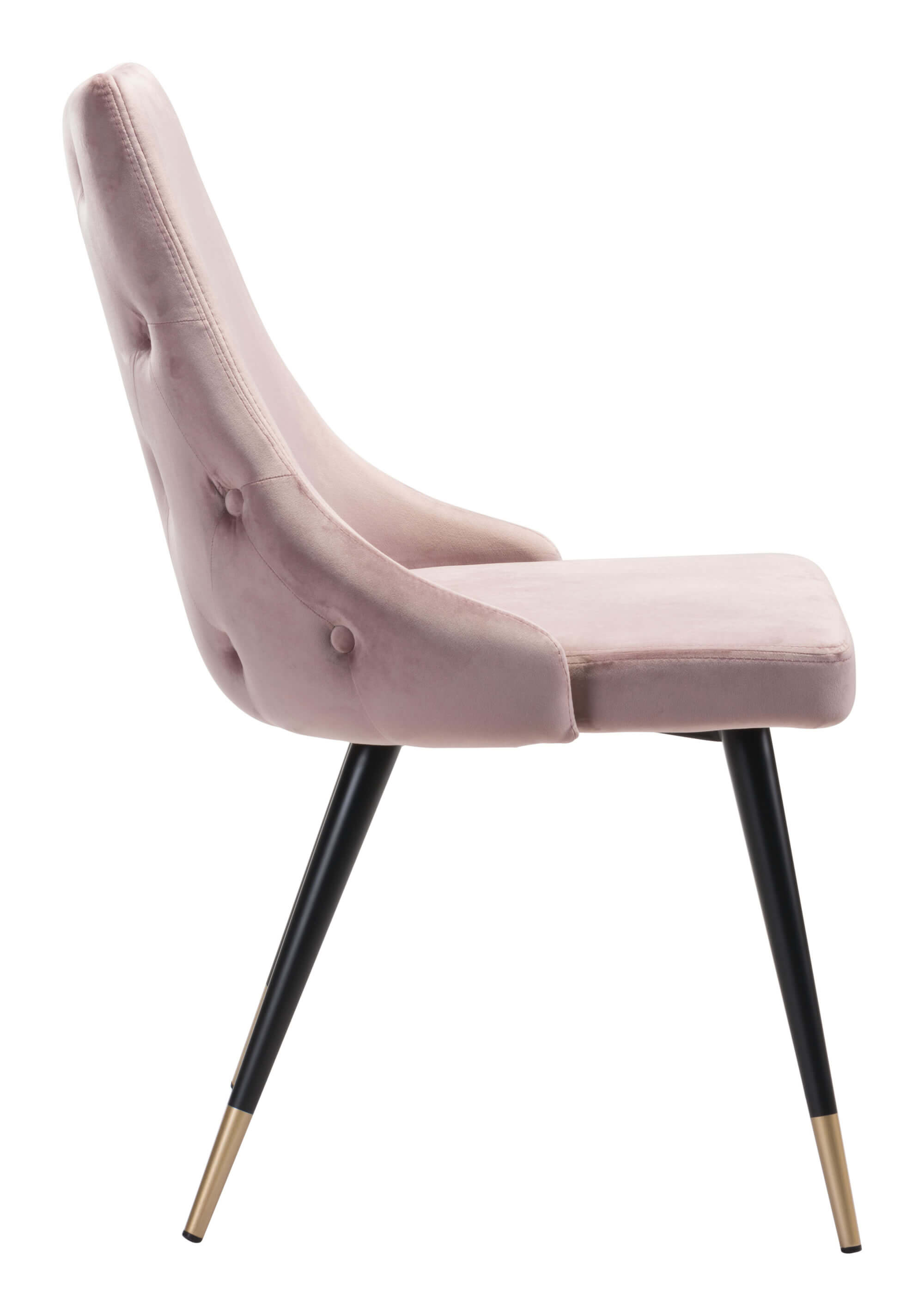 Piccolo Dining Chair, Pink by Zuo Modern