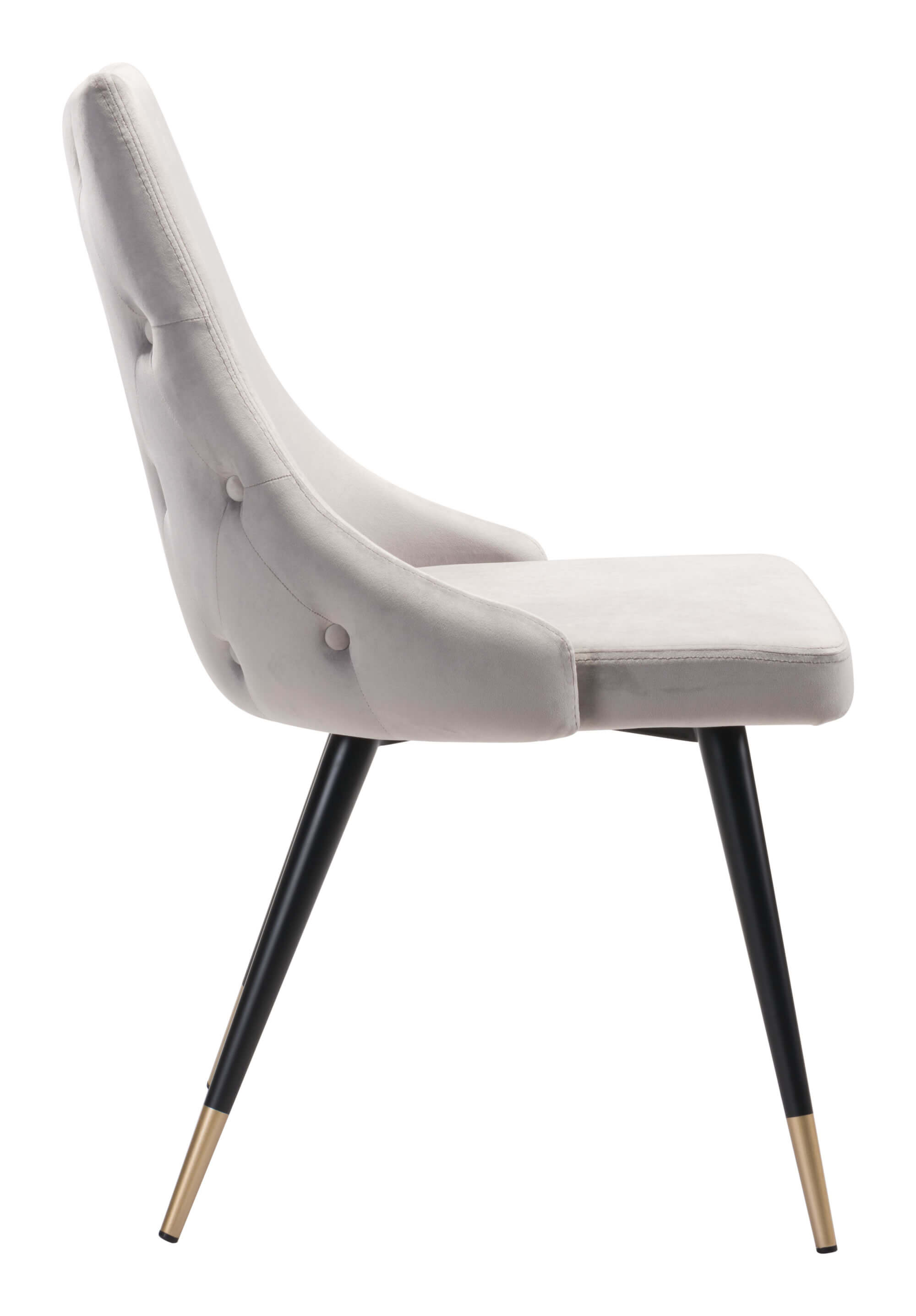 Piccolo Dining Chair, Gray by Zuo Modern