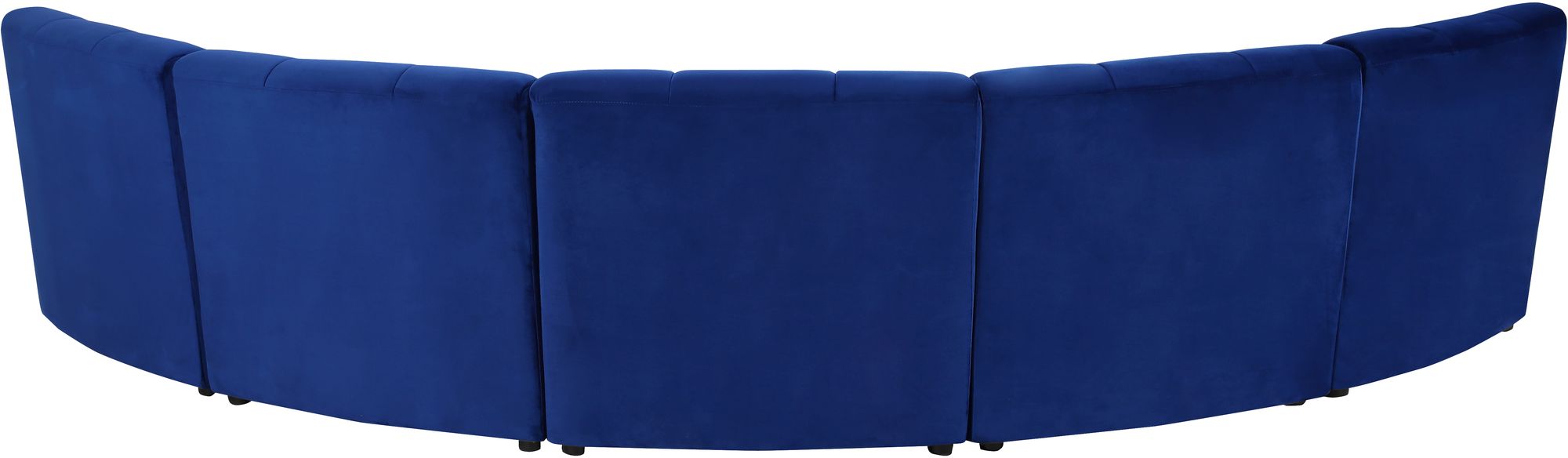 Limitless 145" 5-Piece Modular Velvet Sectional