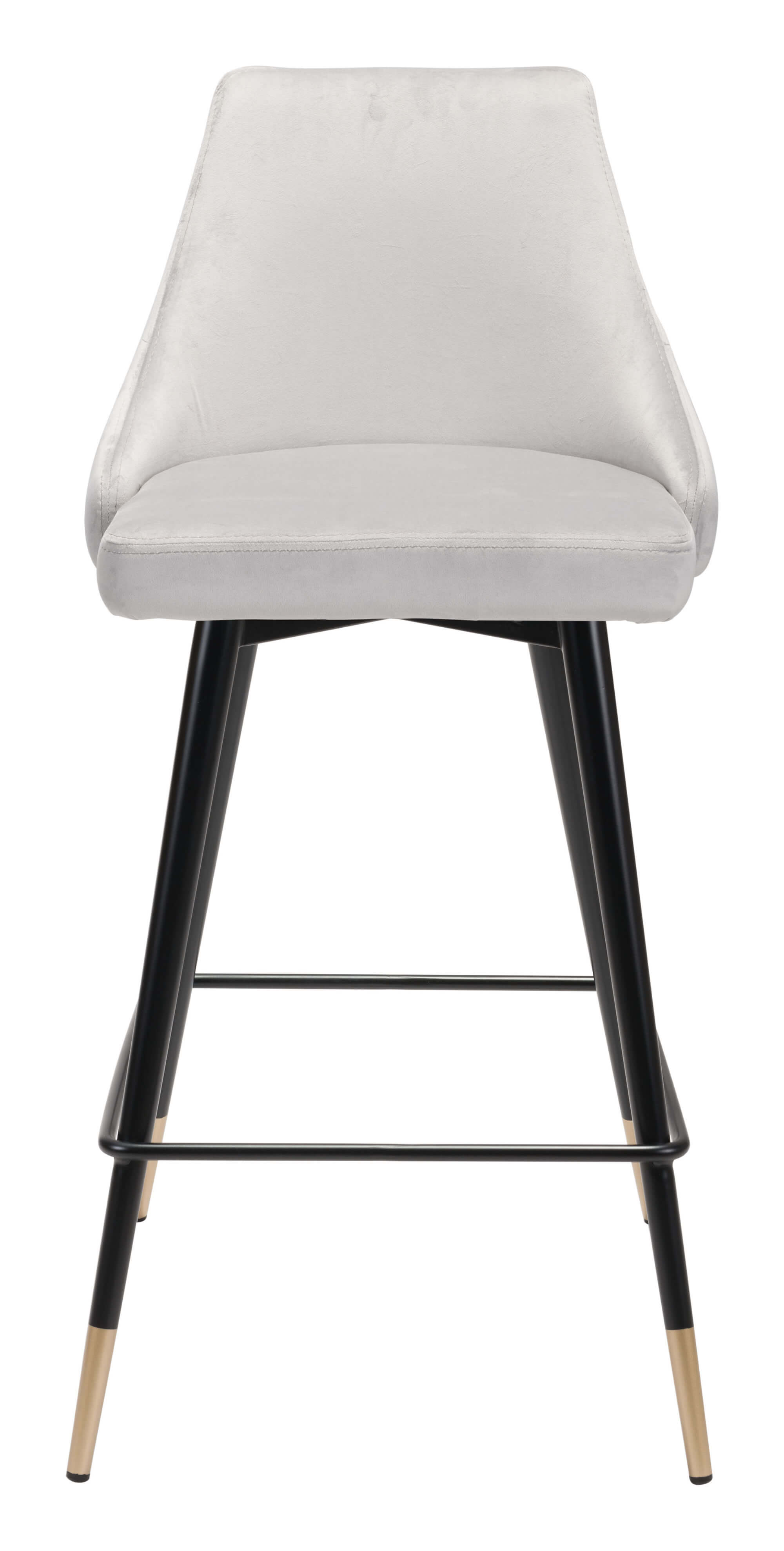 Piccolo Counter Chair, Gray by Zuo Modern