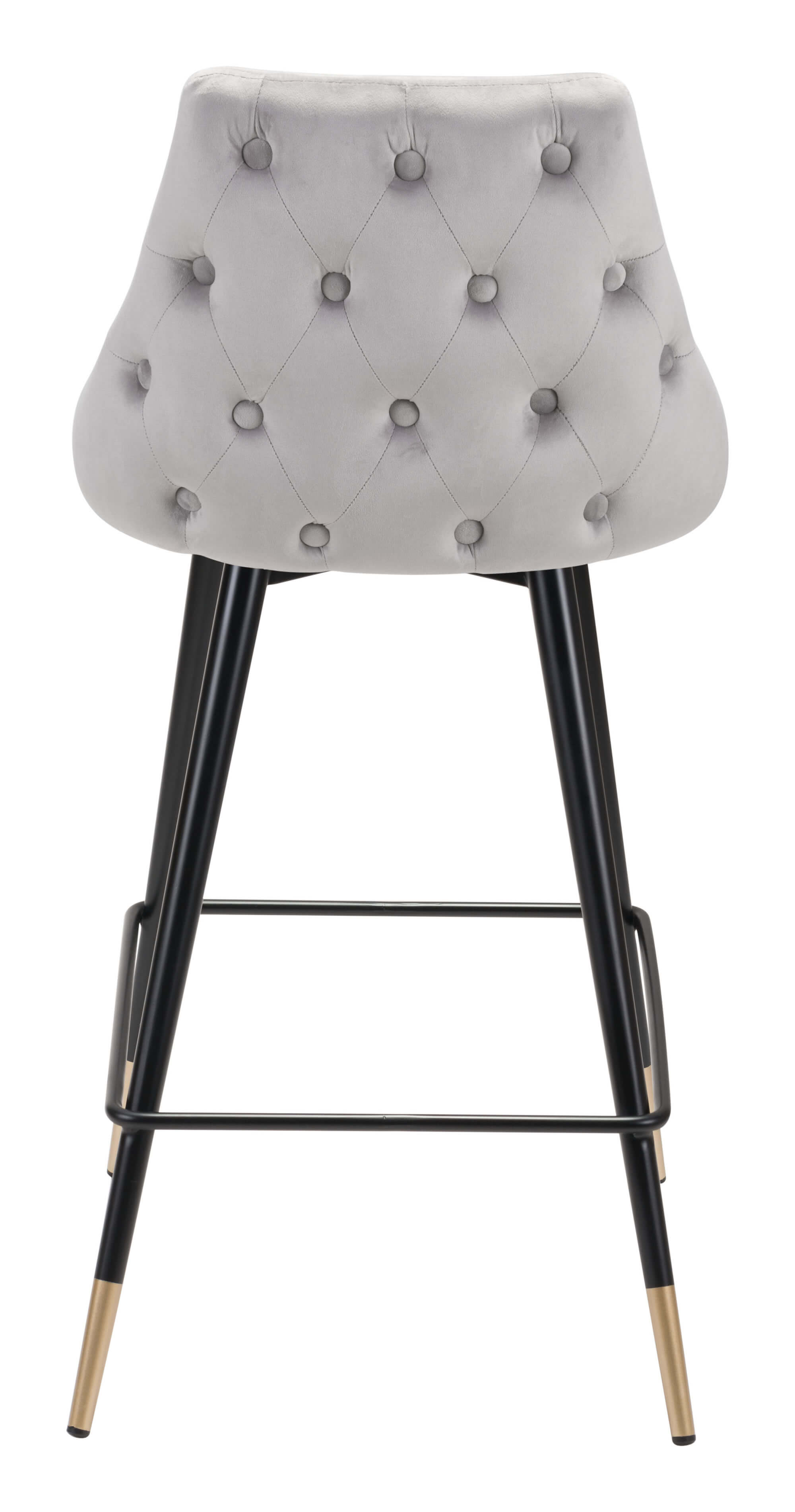 Piccolo Counter Chair, Gray by Zuo Modern