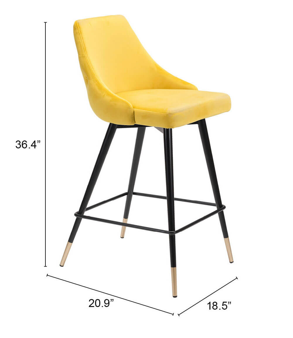 Piccolo Tufted Velvet Counter Chair