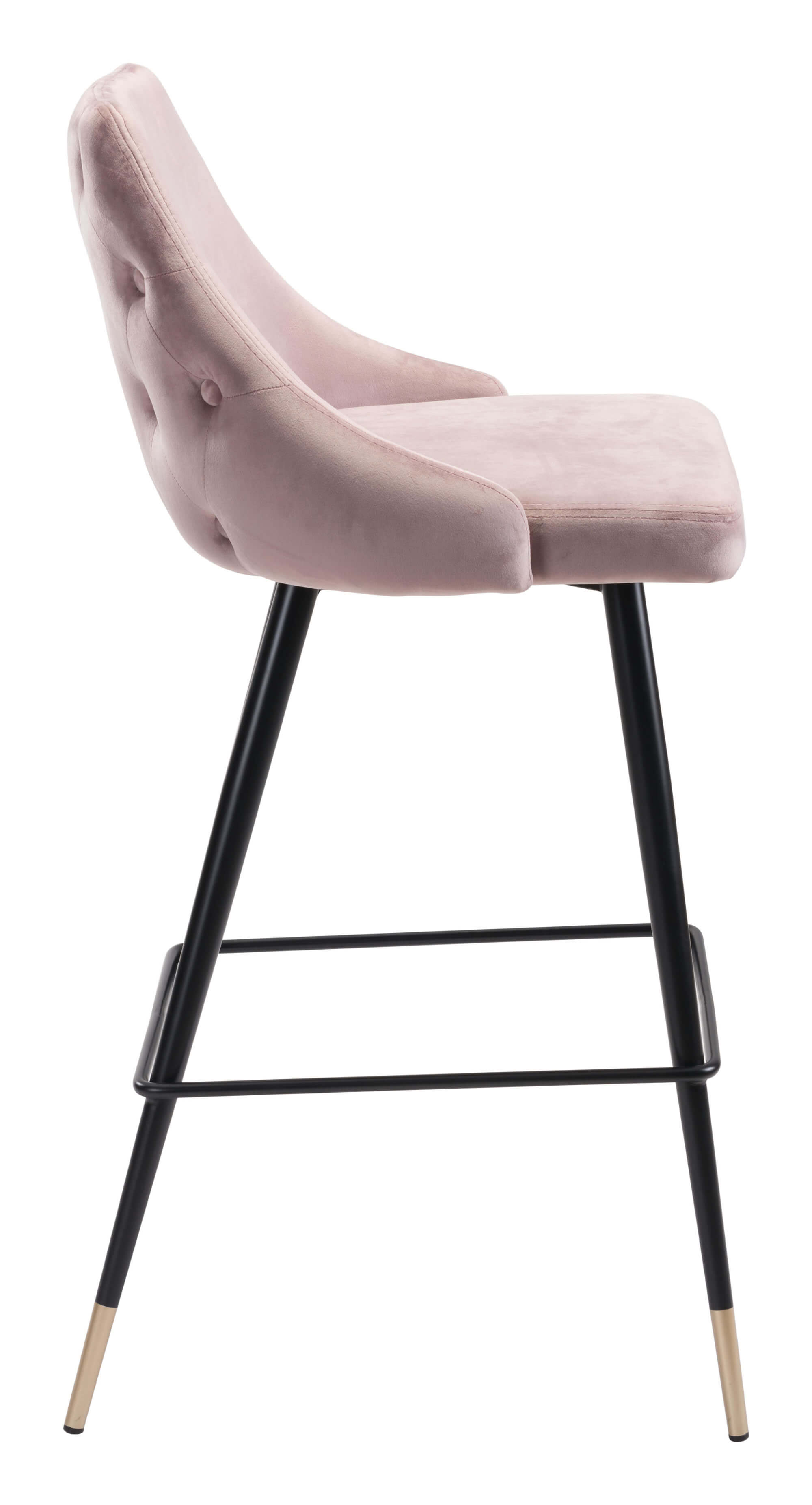 Piccolo Bar Chair, Pink by Zuo Modern