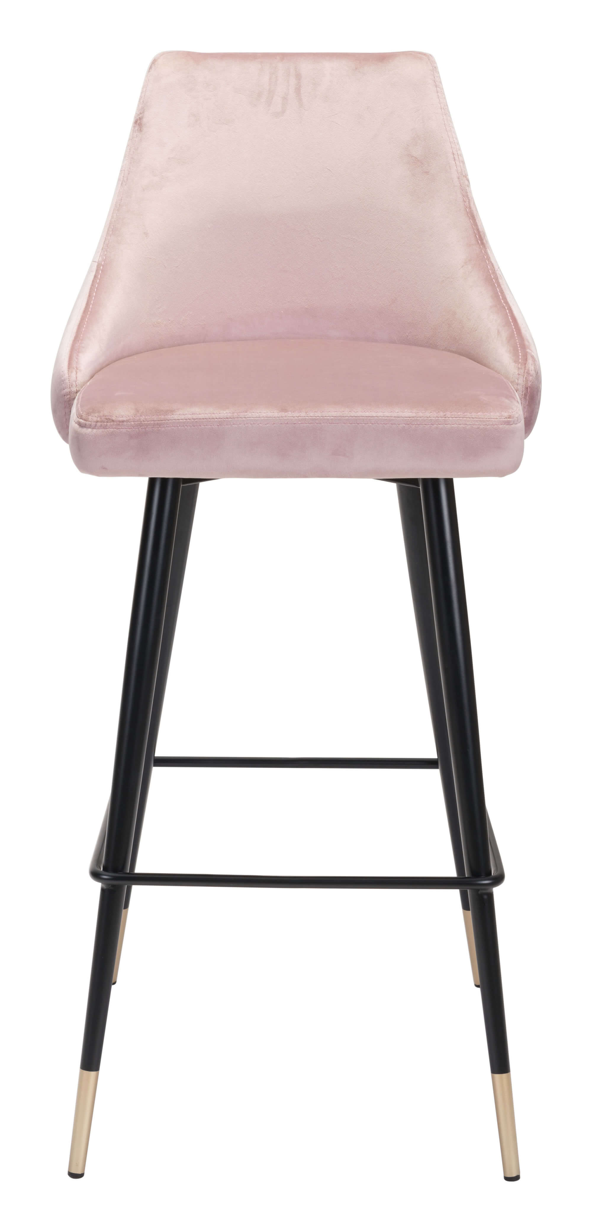 Piccolo Bar Chair, Pink by Zuo Modern