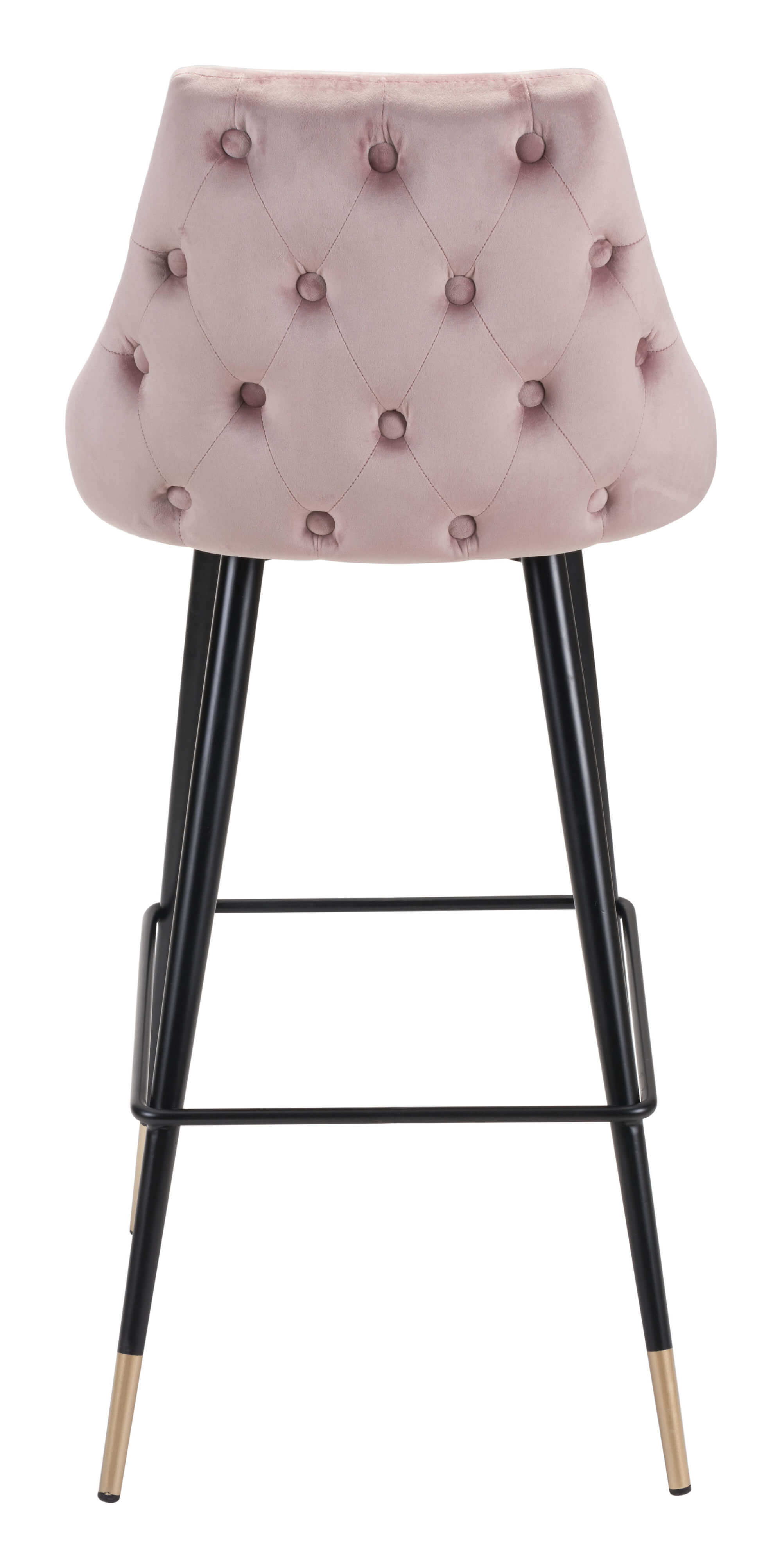 Piccolo Bar Chair, Pink by Zuo Modern