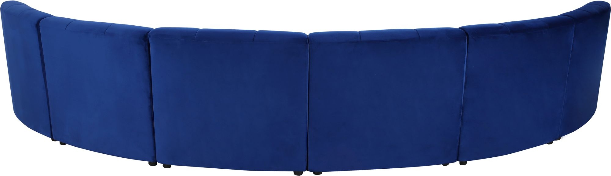 Limitless 161" 6-Piece Modular Velvet Sectional