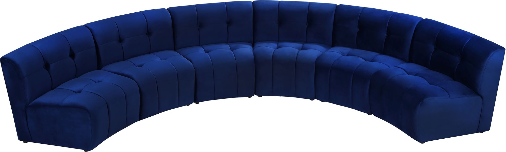 Limitless 161" 6-Piece Modular Velvet Sectional