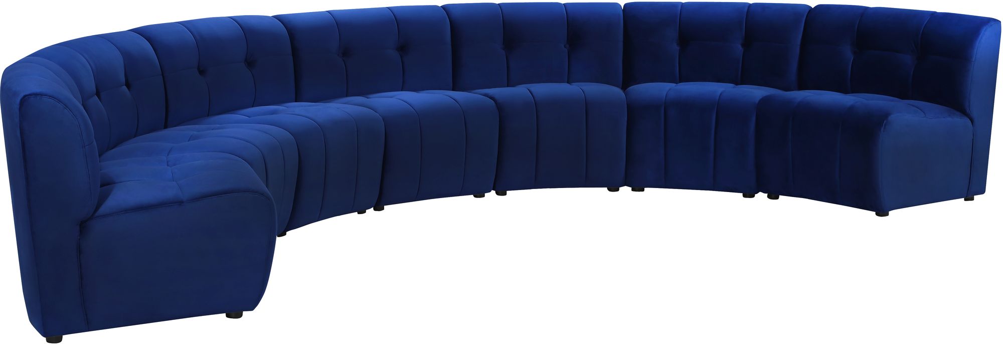 Limitless 170" 7-Piece Modular Velvet Sectional