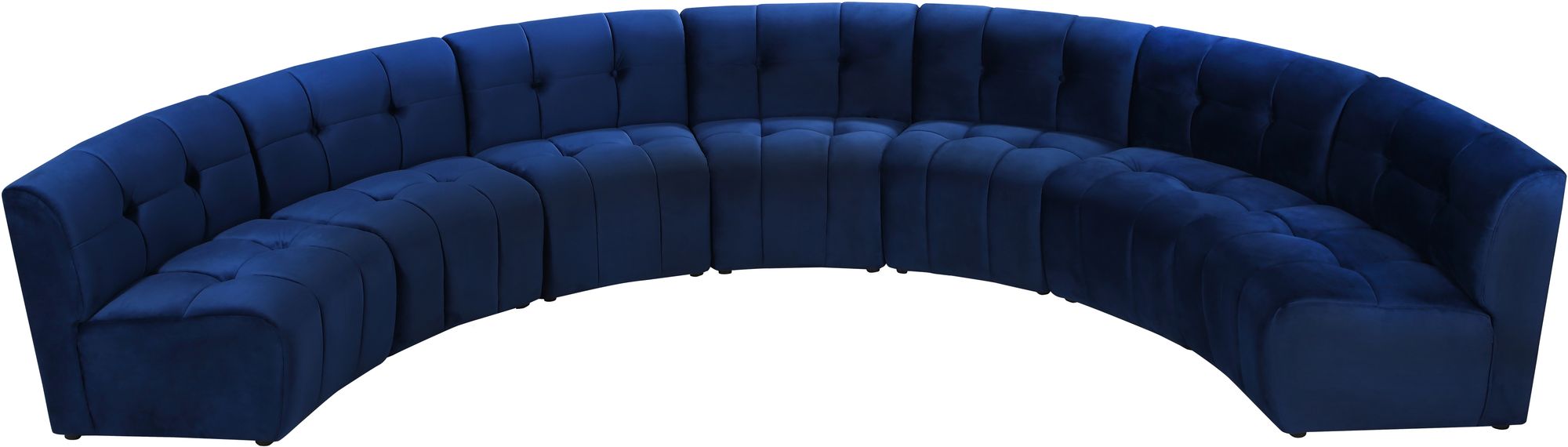 Limitless 170" 7-Piece Modular Velvet Sectional