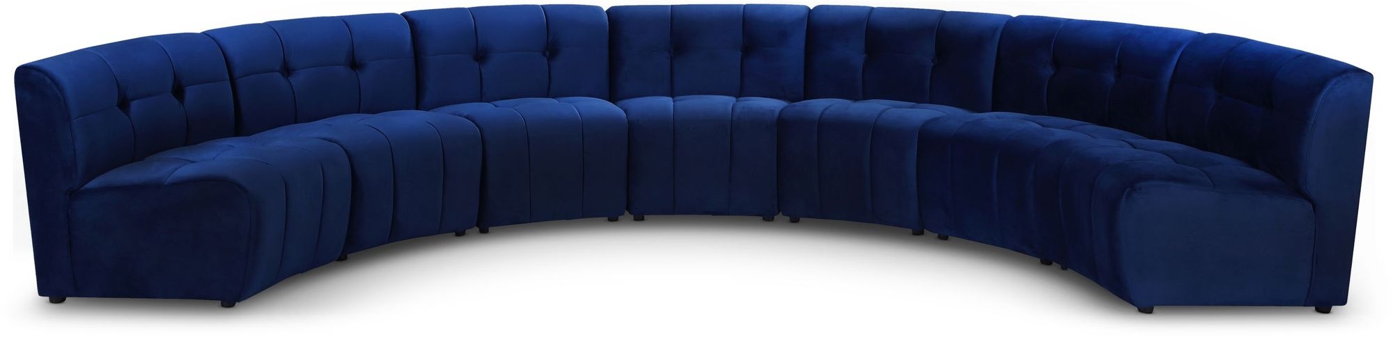 Limitless 170" 7-Piece Modular Velvet Sectional