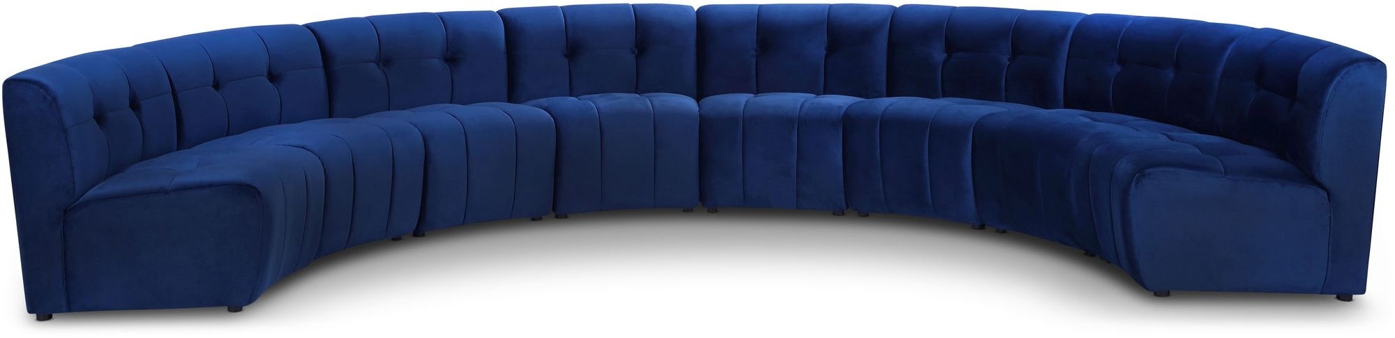 Limitless 173" 8-Piece Modular Velvet Sectional
