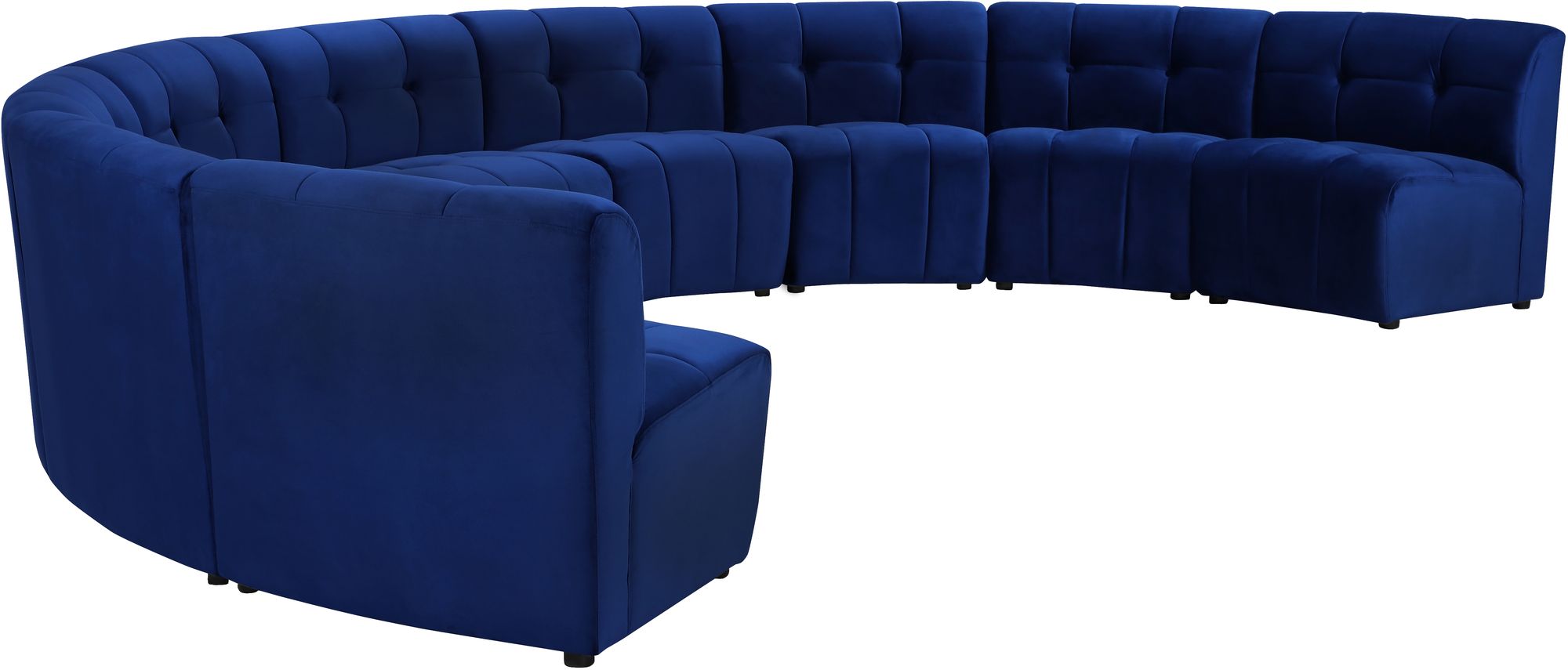 Limitless 173" 9-Piece Modular Velvet Sectional
