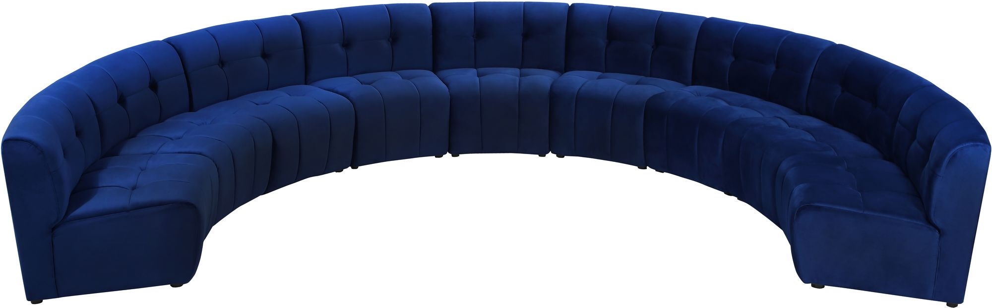 Limitless 173" 9-Piece Modular Velvet Sectional