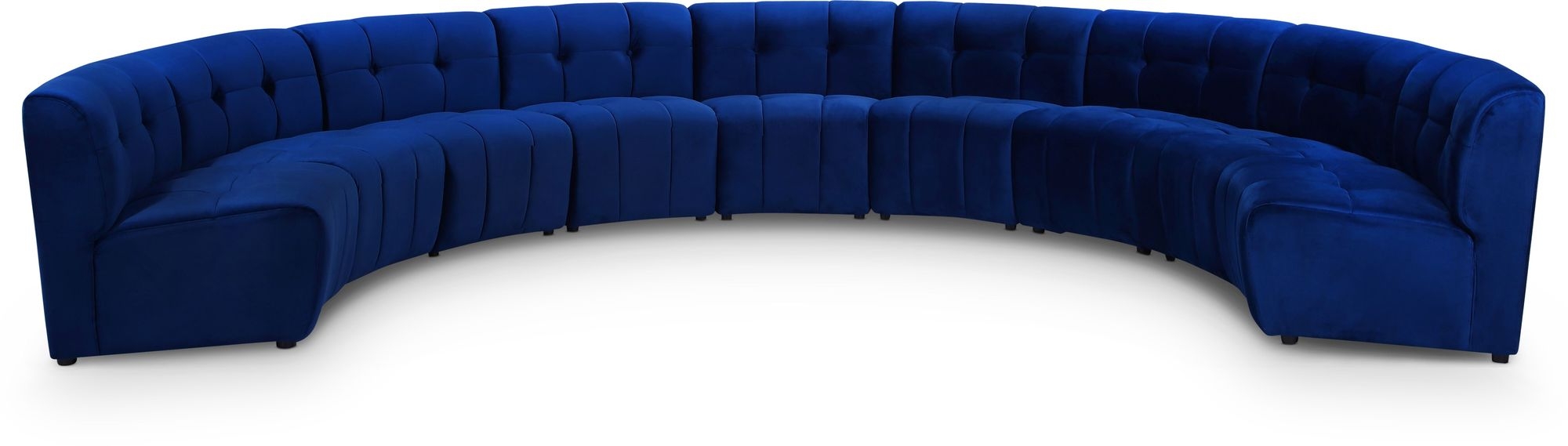 Limitless 173" 9-Piece Modular Velvet Sectional