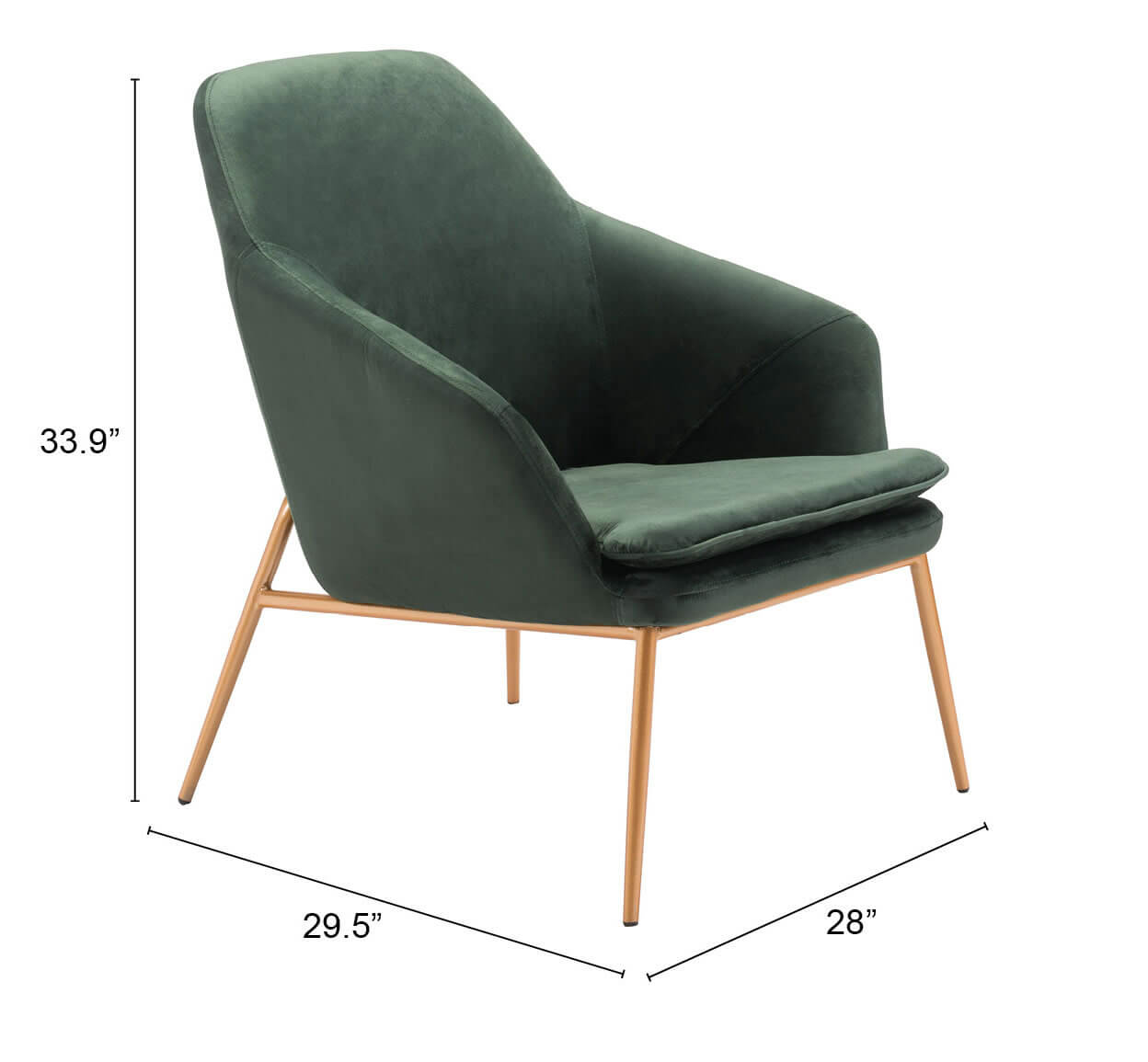 Debonair Velvet Arm Chair