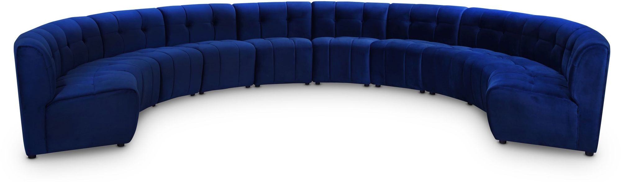 Limitless 173" 10-Piece Modular Velvet Sectional