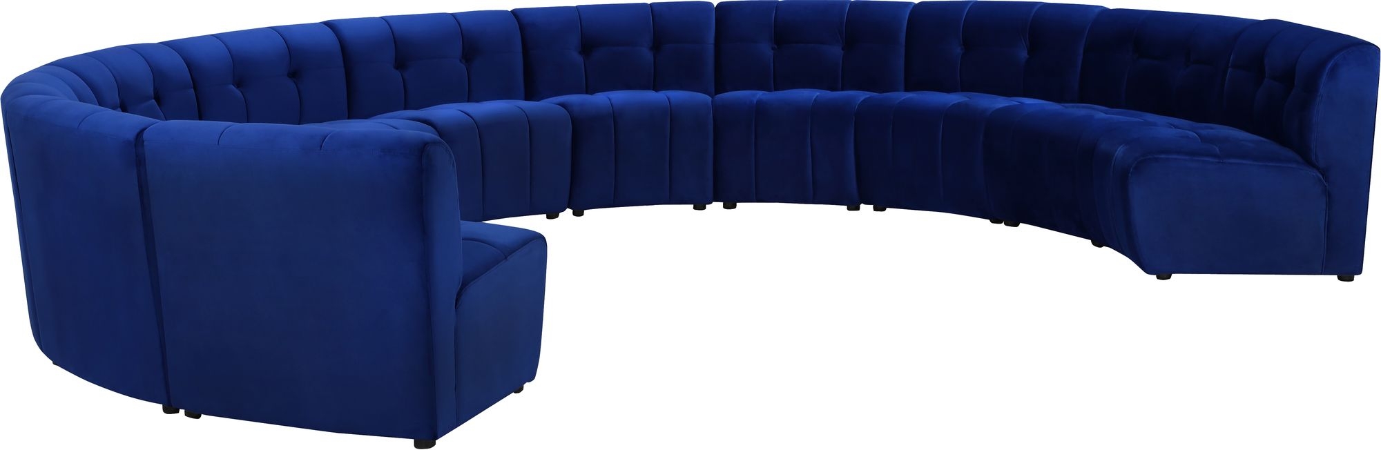 Limitless 173" 11-Piece Modular Velvet Sectional