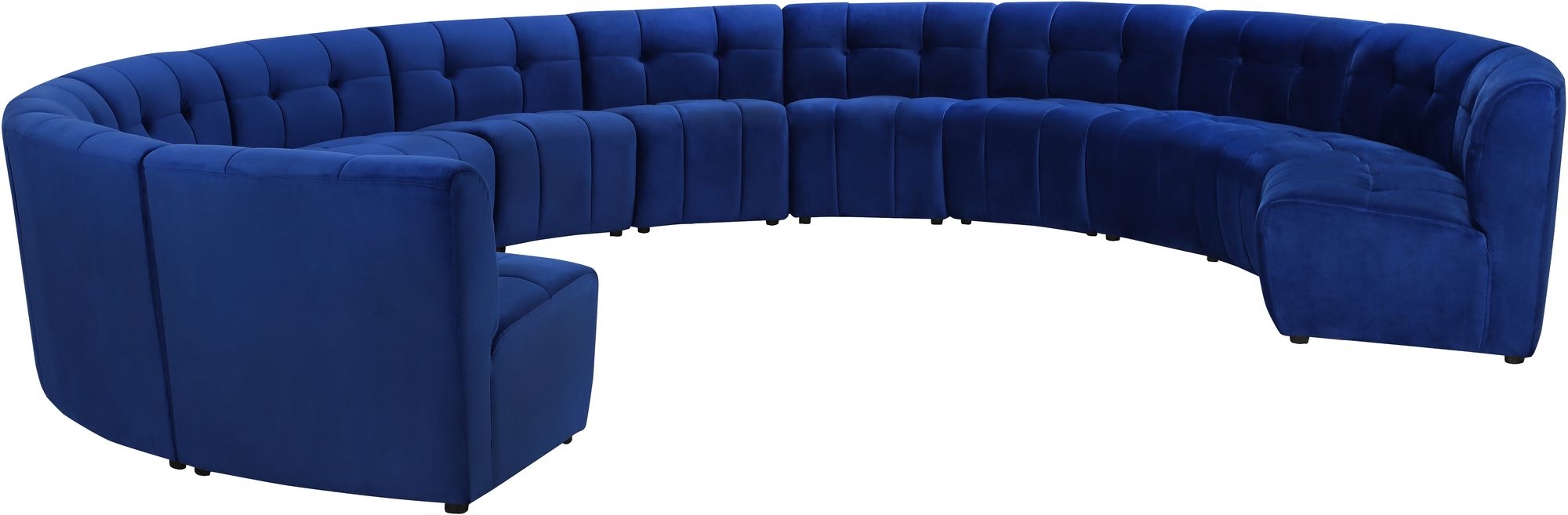 Limitless 173" 12-Piece Modular Velvet Sectional