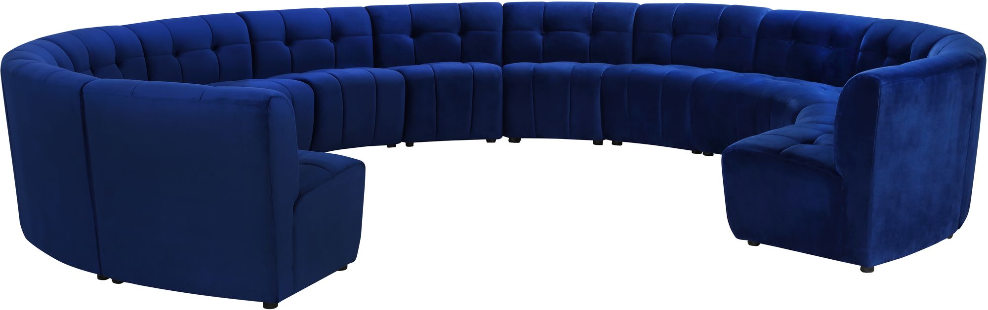 Limitless 173" 13-Piece Modular Velvet Sectional